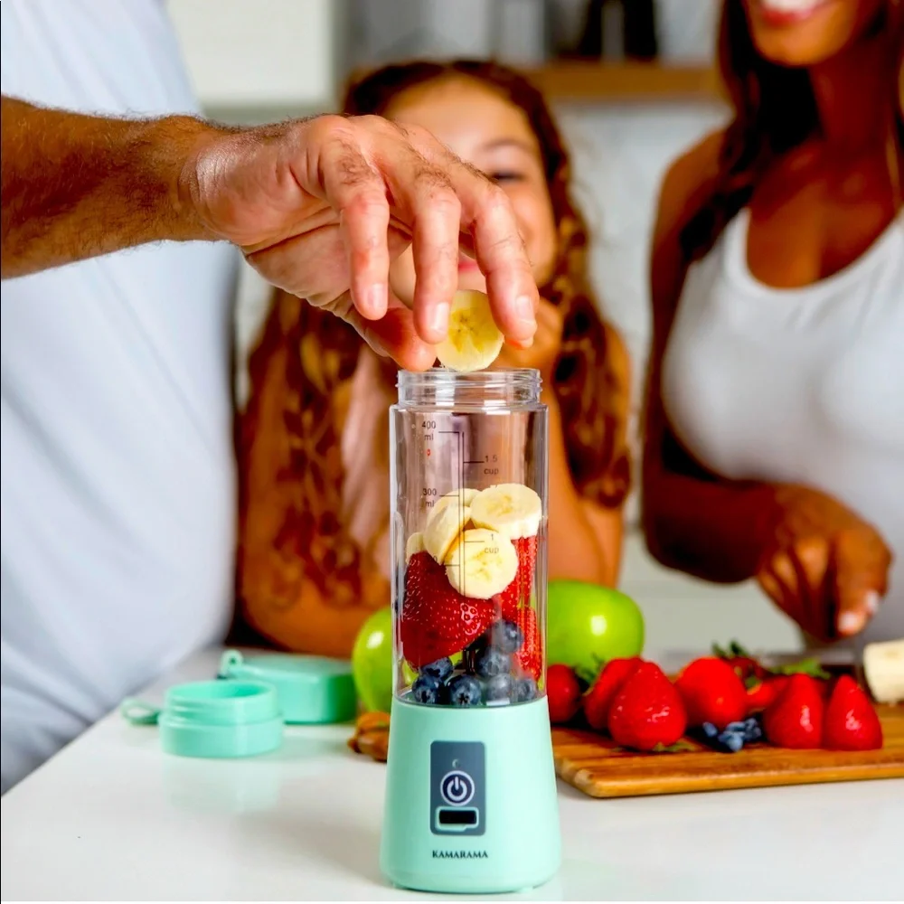 NEW KAMARAMA Portable Rechargeable Juice Shake Smoothie Blender Black - Picture 6 of 15